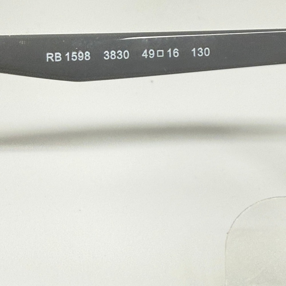 Ray-Ban RB 1598 3830 Transparent Grey Eyeglass Frames 49-16-130 Round Oval - Picture 5 of 7